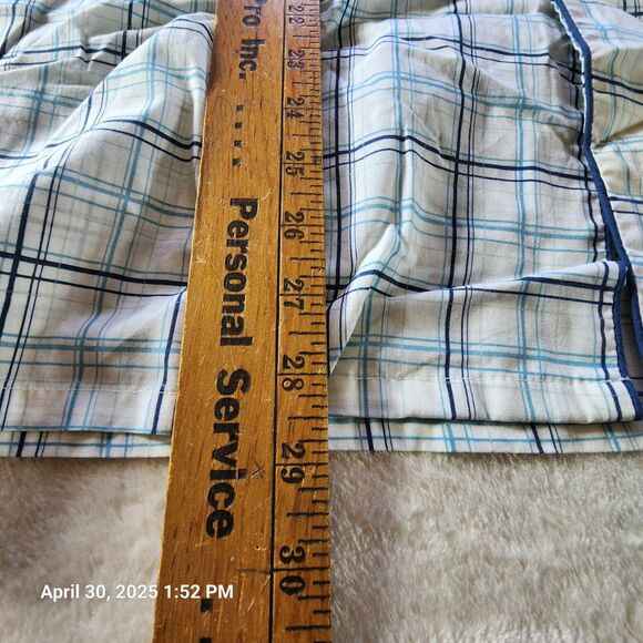 Vintage Sears Roebuck Co Men's Medium Cotton/Poly Long Sleeve Pajama Top Blue - Picture 6 of 7